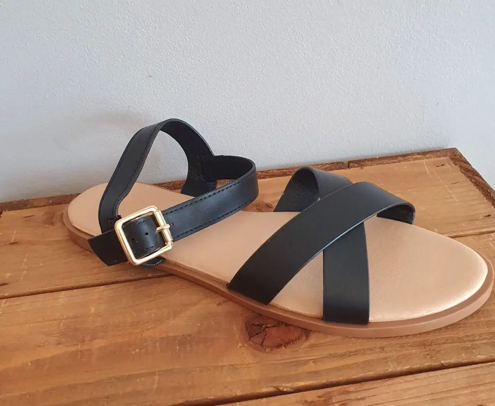 Cross front sandal